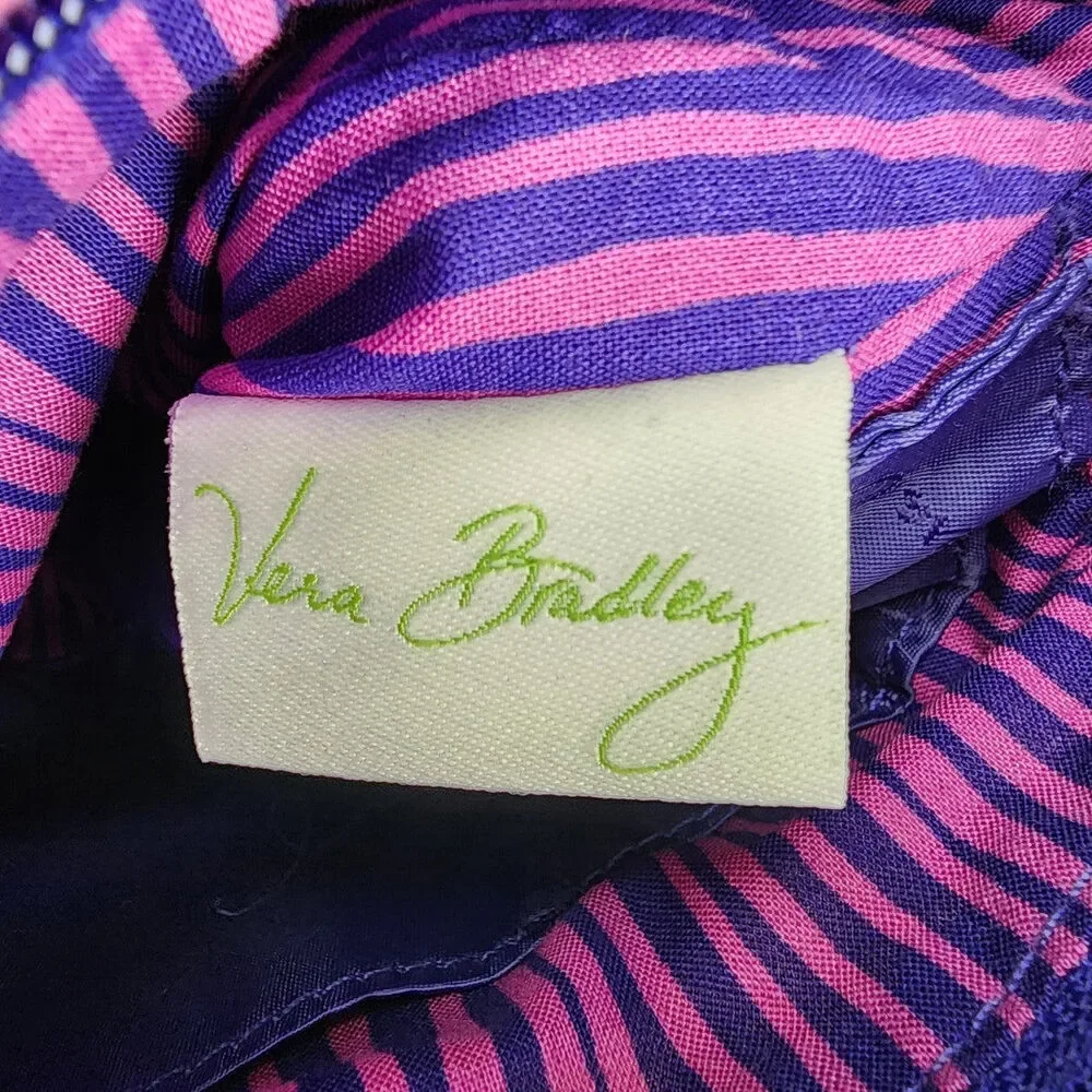 Vera Bradley Blue Floral Quilted Crossbody Purse - Picture 8 of 9